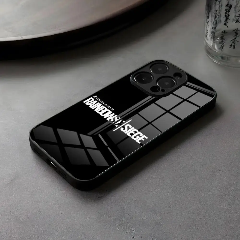 Hot Game R6 R-Rainbow Six Siege Phone Case Glass For Female IPhone 16 15 14 Pro Max 13 12 Mini 11 X XS XR 8 Plus For Samsung S 2