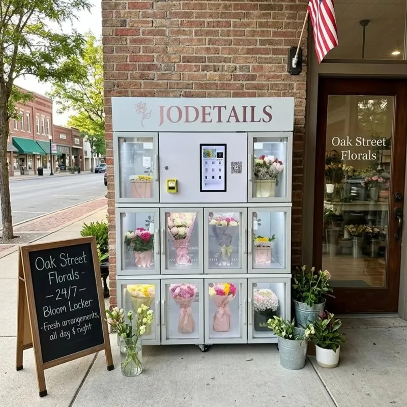 Maquina Expendedora De Flores Automatica Outdoor Flower Vending Machine QR Code Payment for Street Gas Station 24H