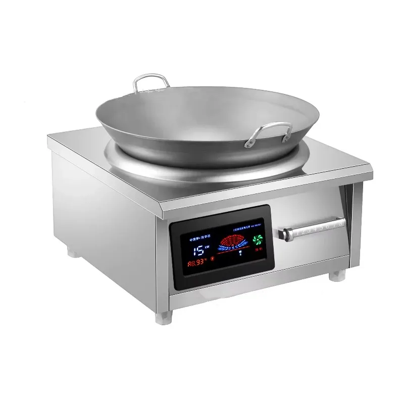 Commercial High-Power Induction Cooker, Flat Stewing, 220 V, 380V, 8KW, 8KW, Soup Table, Top, Fast