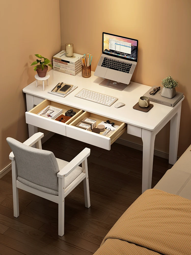 Solid wood narrow desk simple household computer desk small apartment bedroom study table