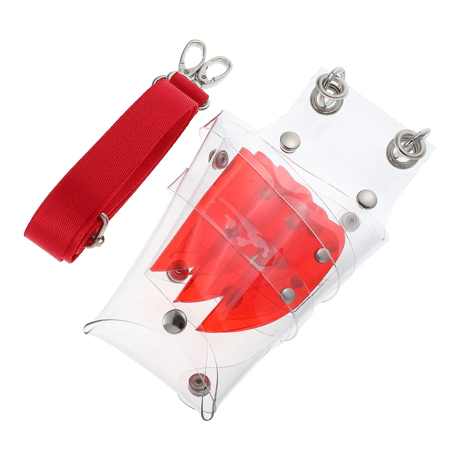 

Professional Hair Scissors Bag Transparent PVC Compact Portable Waist Pack for Barber Hairdresser Storage Organizer Tool Case
