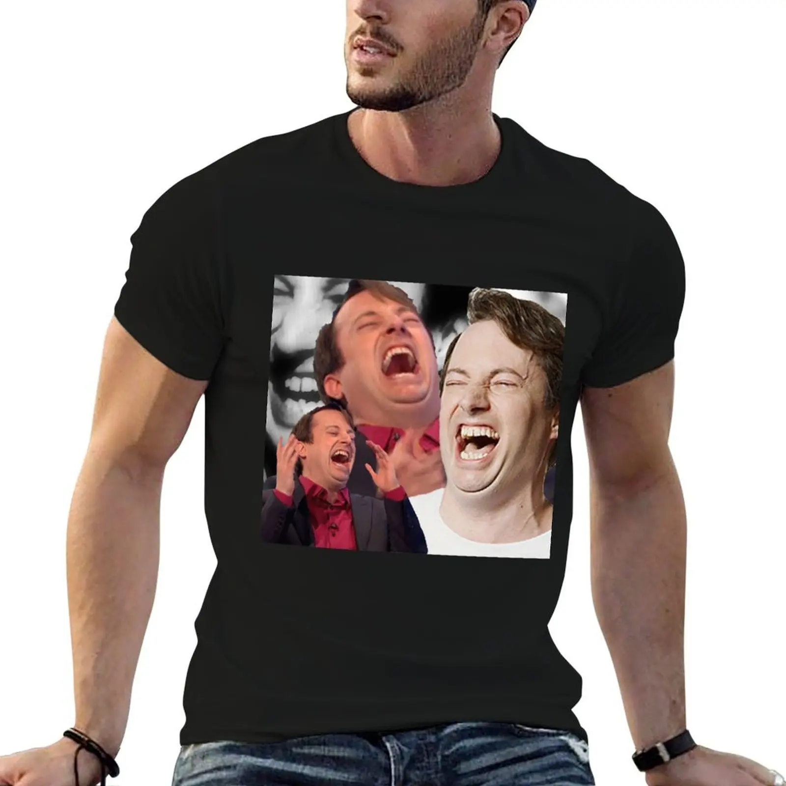 David Mitchell Hysterical Laugh T-Shirt oversize t-shirts man new edition mens workout shirts