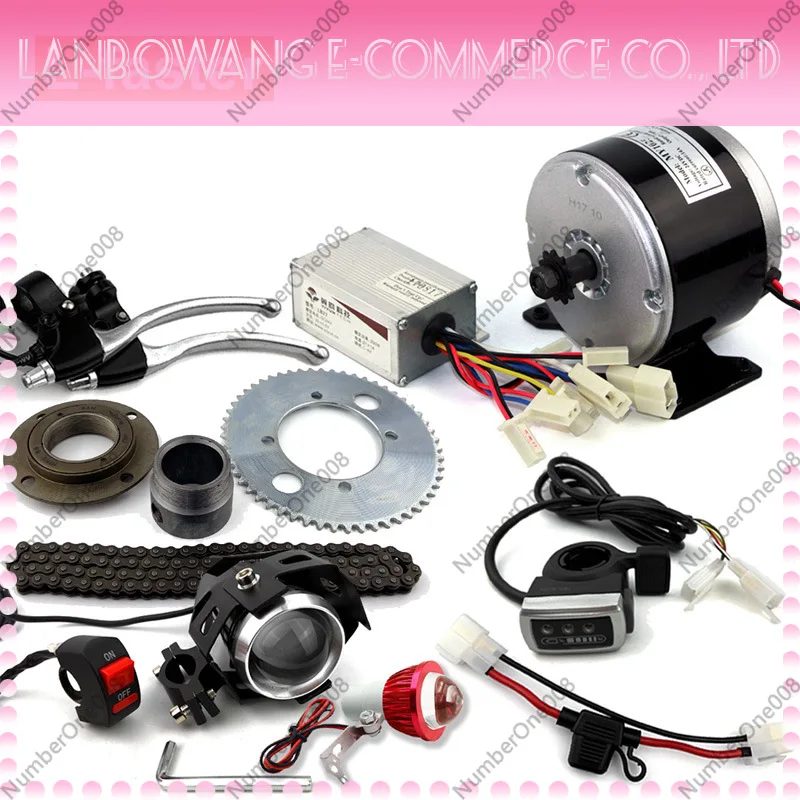 12V/24V 350W Brushed Motor Kit for Electric Drift Kart with Throttle Pedal