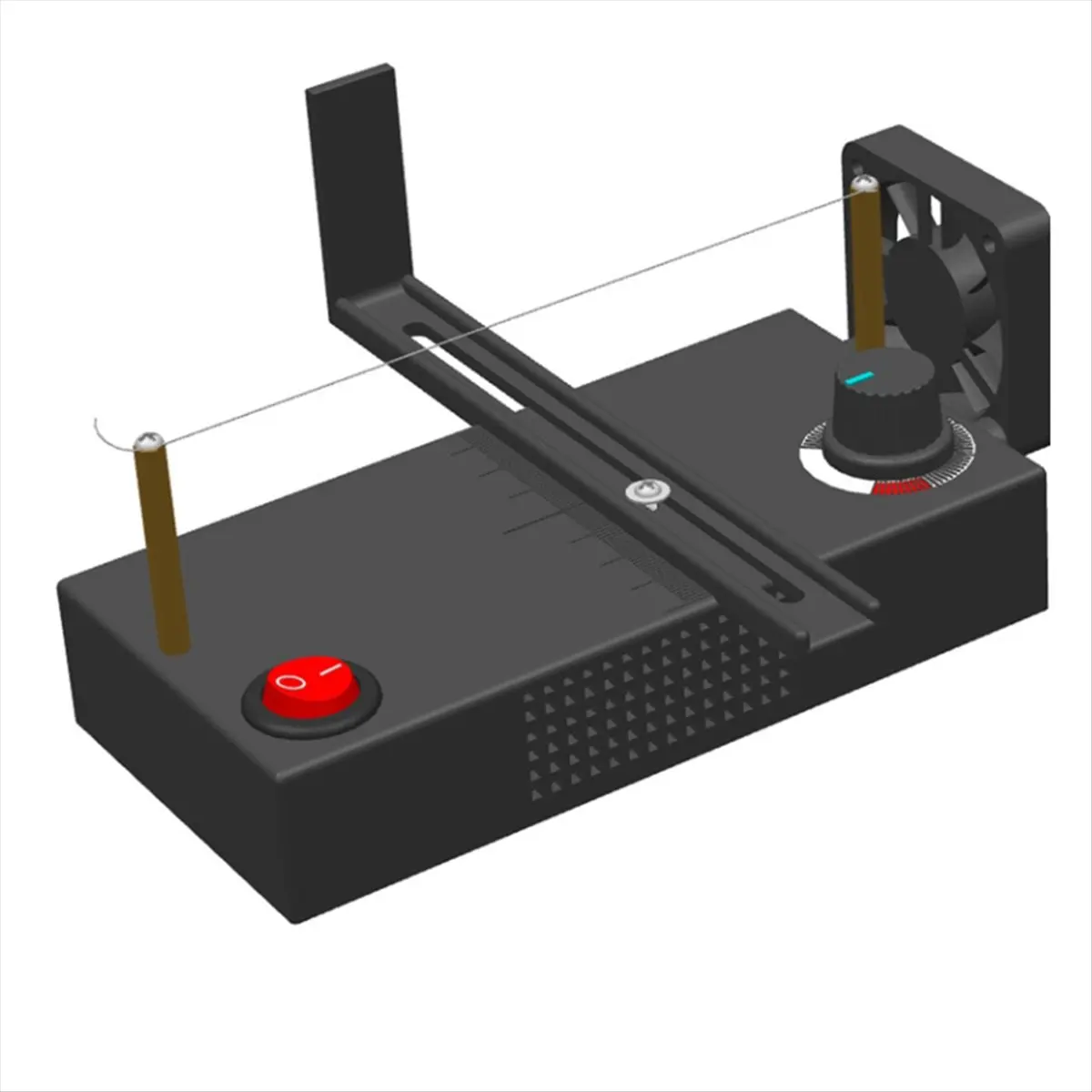 HGHO Small Handmade Hair Accessories Ribbon Cutting Machine Hot Cutting Machine Cotton Ribbon Trimming Fan Exhaust EU Plug