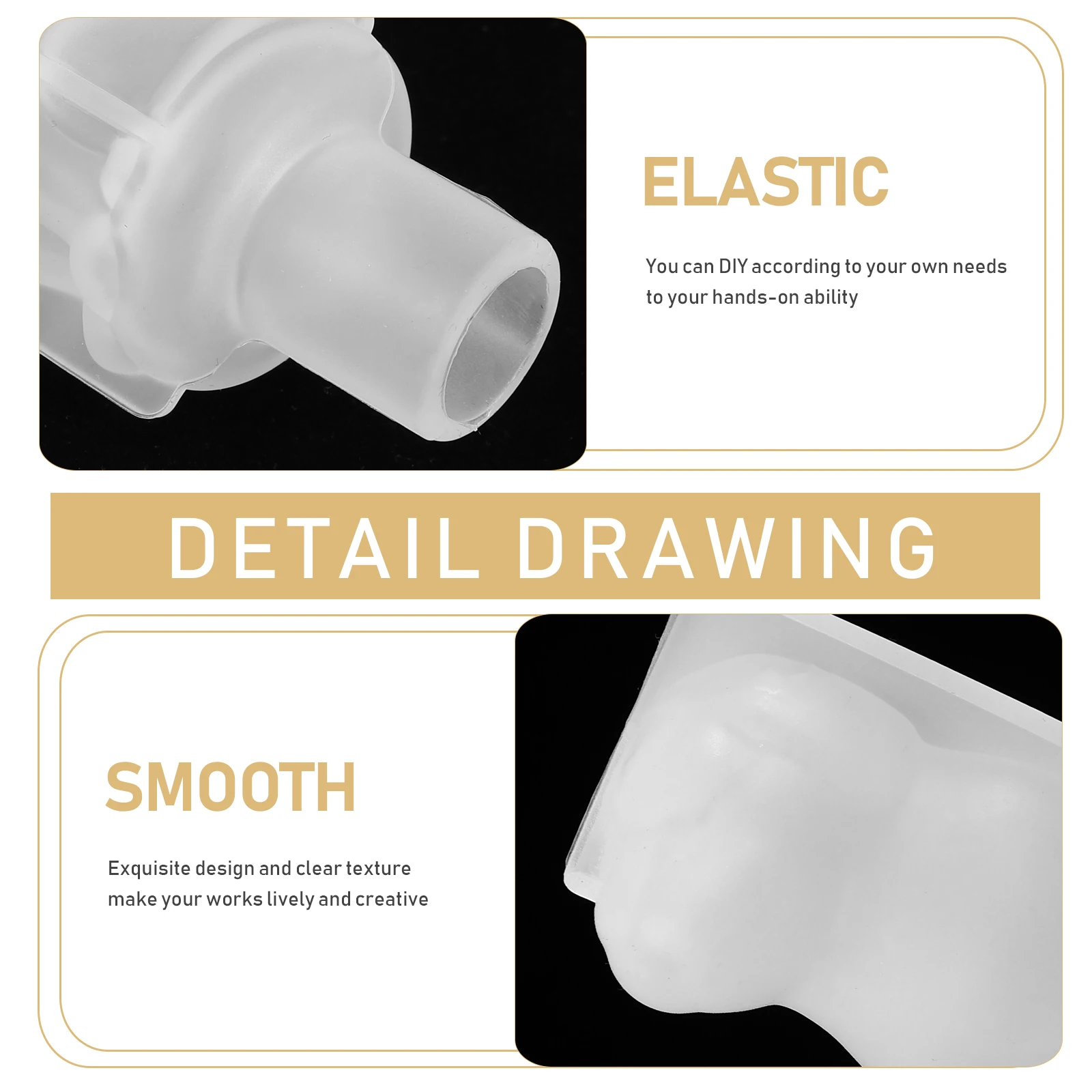 

1 set Bottle Silica Gel DIY Bottle Stopper Mold Crafts Rabbit Shape Epoxy Resin Jewelry Accessories Making Mold