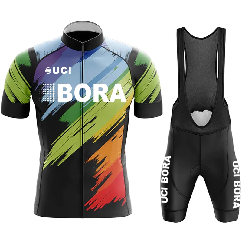 

Costume for Men's Bike UCI BORA Team Jersey Cycling Pants Gel Uniform Clothing Blouse Sports Set Complete 2025 Mtb Male Road Man