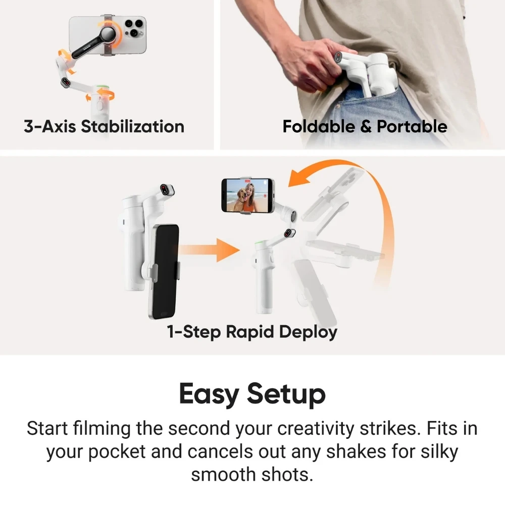 Insta360 Flow 2 Pro または Flow 2 ハンドヘルドジンバル