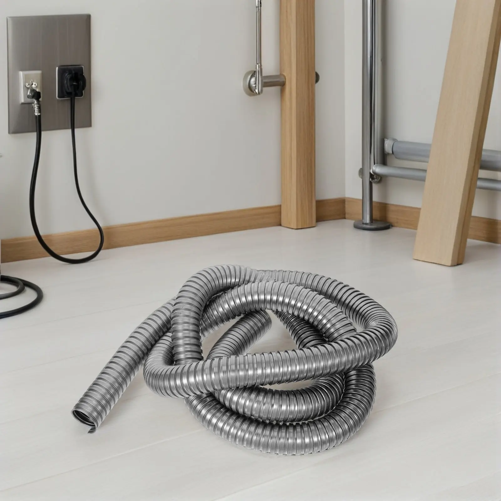 304 Stainless Steel Conduit Pipe 10M Long Corrosion Resistant Electrical Wiring Tube for Industrial Construction Wiring