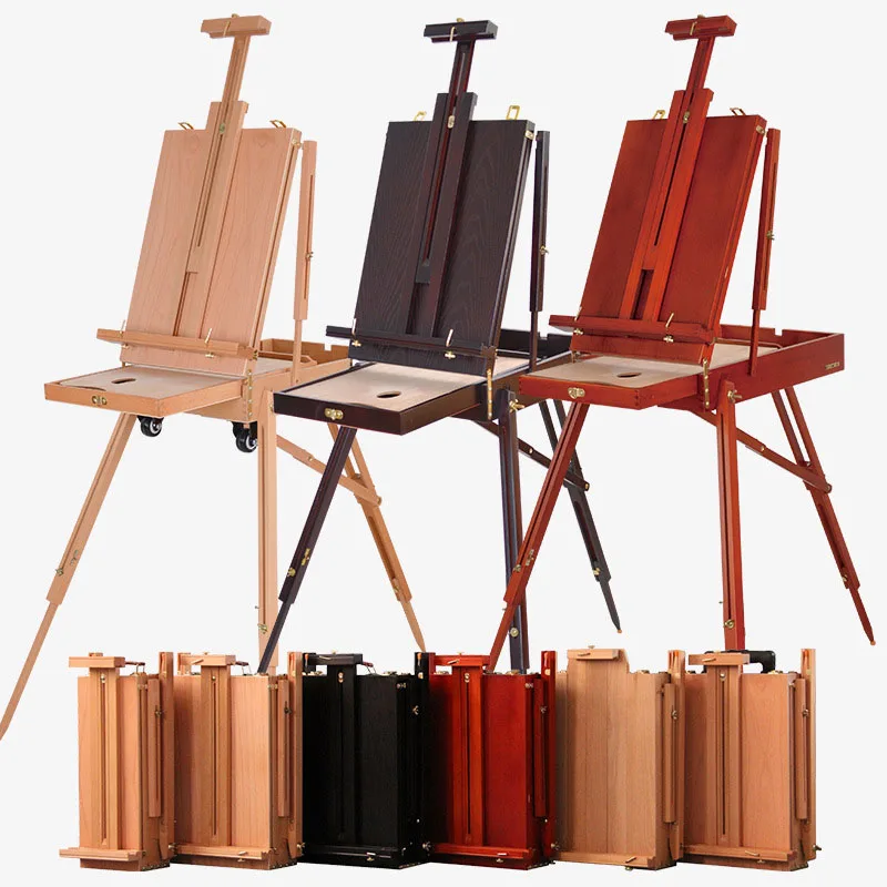 Art Artist Painter Tripod Portable Wooden Sketch Box French Easel for Artist Painting
