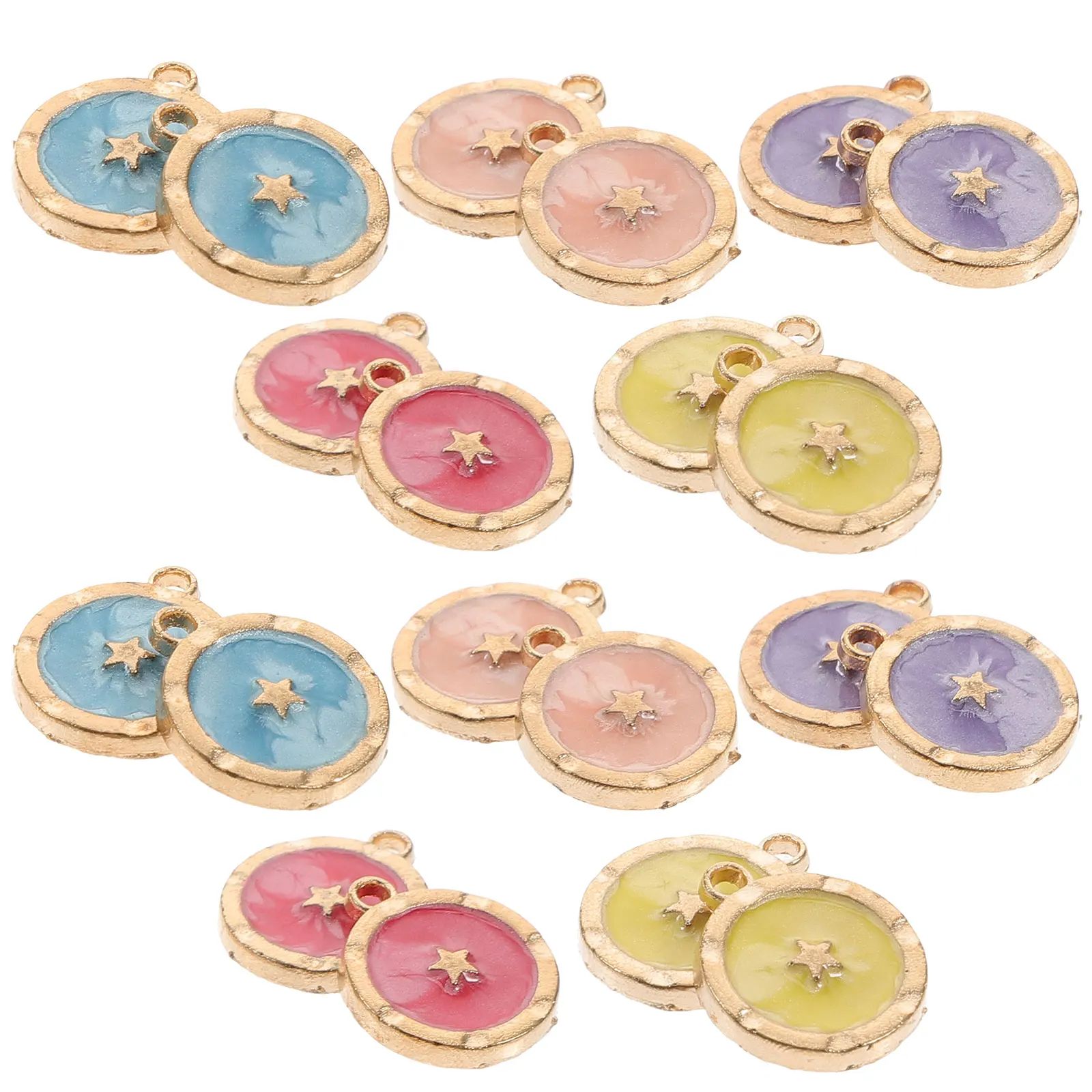 

25pcs Alloy Star Pendant Charms Jewelry Making Crafts Accessories DIY Necklace Keychain Earring Supplies Durable Lightweight Non