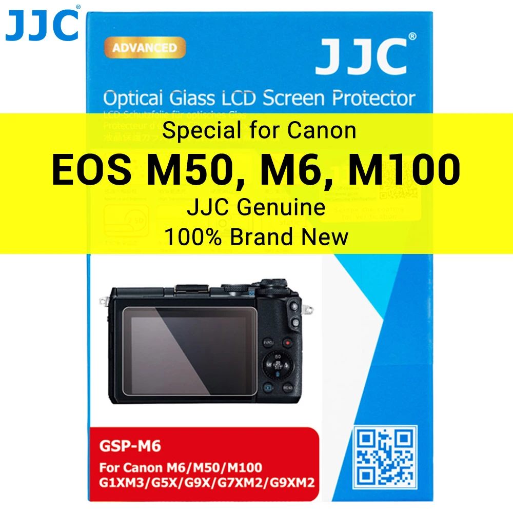 

JJC Camera Tempered Glass Screen Protector for Canon EOS M50 Mark II, M6 Mark II, M6, M50, M100, PowerShot G9X, G7X, G5X, G1X