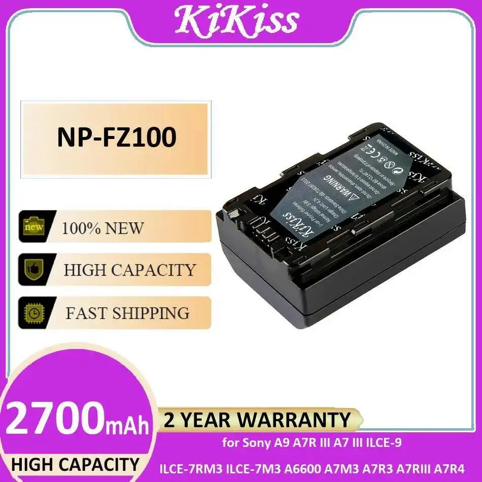 

Lightweight NP-FZ100 2700Mah Camera Battery For Sony A9 A7R Iii A7 Ilce-9 Ilce-7RM3 Ilce-7M3 A6600 A7M3 A7R3 A7RIII A7R4