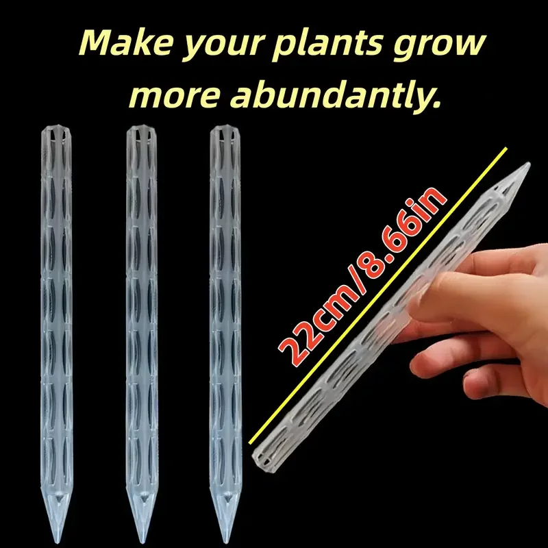 

10pcs Set Of Transparent Plastic Soil Air Circulation Tubes For Plants - Lightweight And Durable Plant Root Ventilation Tubes