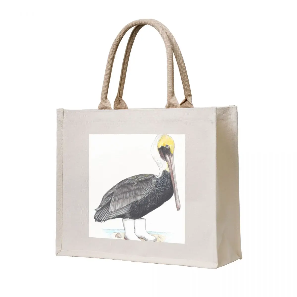 

pelican in shrimper boots Tote Bag bags woman 2025 Canvas shoulder bag Canvas