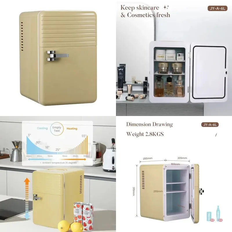 Evercool 6L 12V Desktop Mini Refrigerator for Juice Food Medicine