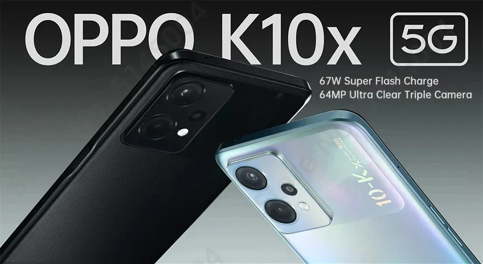 OPPO K10X 5G Android 128GB ROM Smartphone 6.59 inches Screen CPU Qualcomm Snapdragon 695 5000mAh Battery All Colours used phone