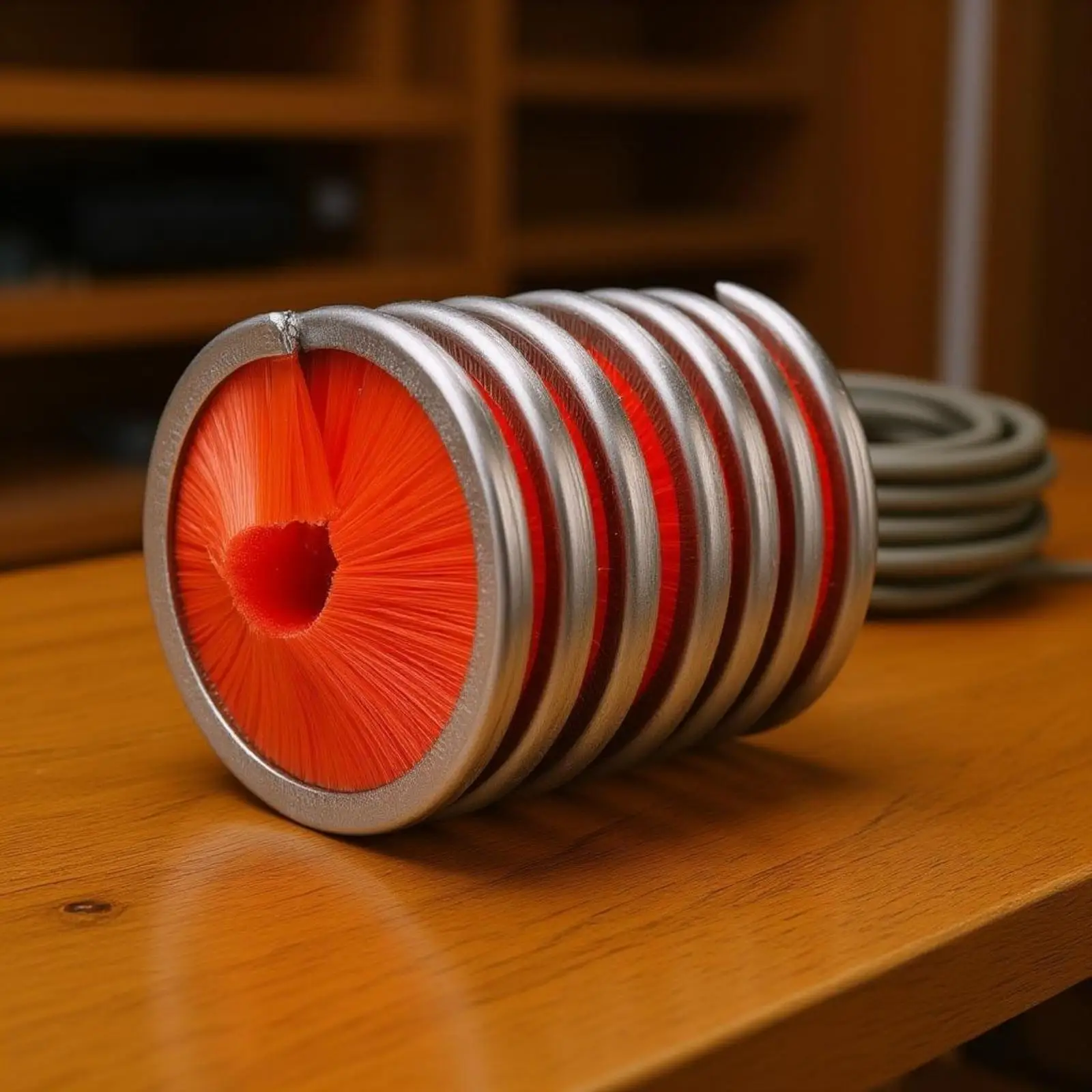 Climbing Rope Brush 50 Mm Diameter Cylindrical Rope Brush Central Opening