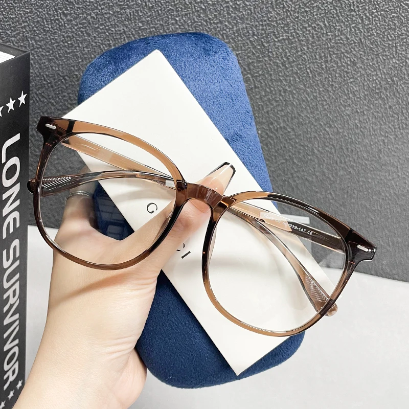 Big Size Women's Glasses New Style TR90 Material Square Shape Men Eye Glasses Hot Selling Office Computer Glass Men