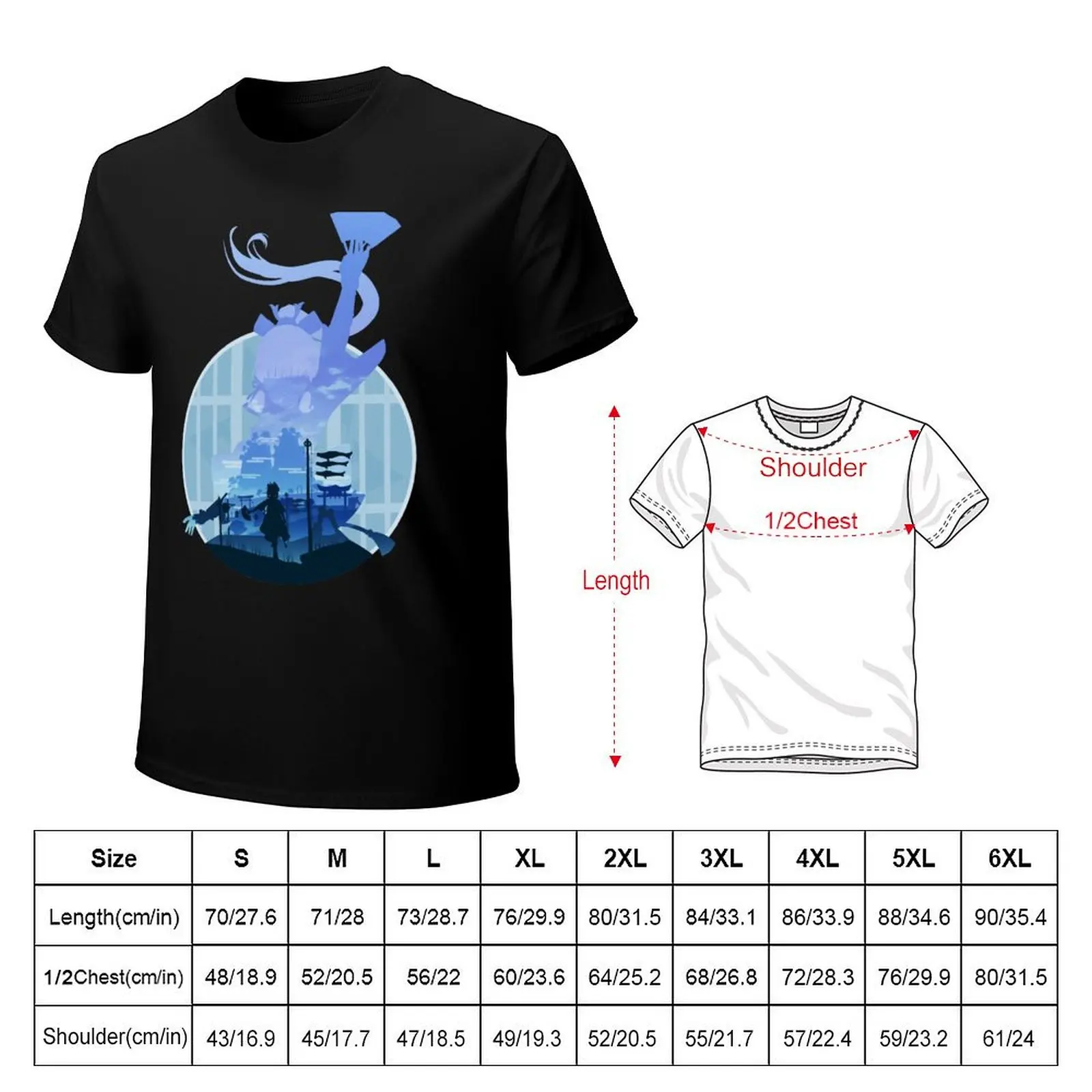 Ayaka Ascended Vision T-Shirt t shirt man designer T-Shirt