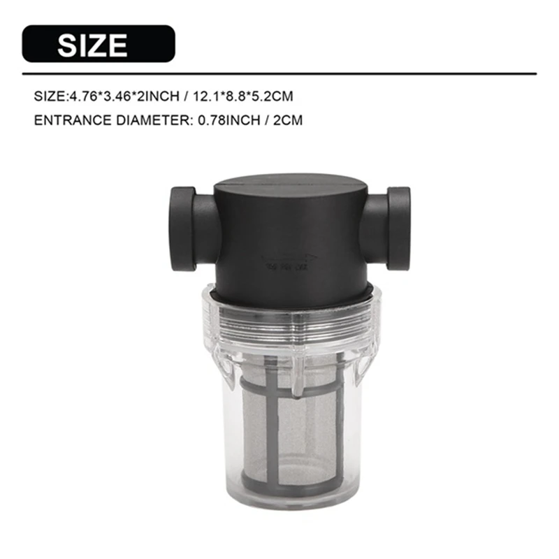 Tuinvijver Inline Mesh Zeef Waterpomp Filter Irrigatie High Flow Pijpleiding Filter, Tuinpijp Voorfilter