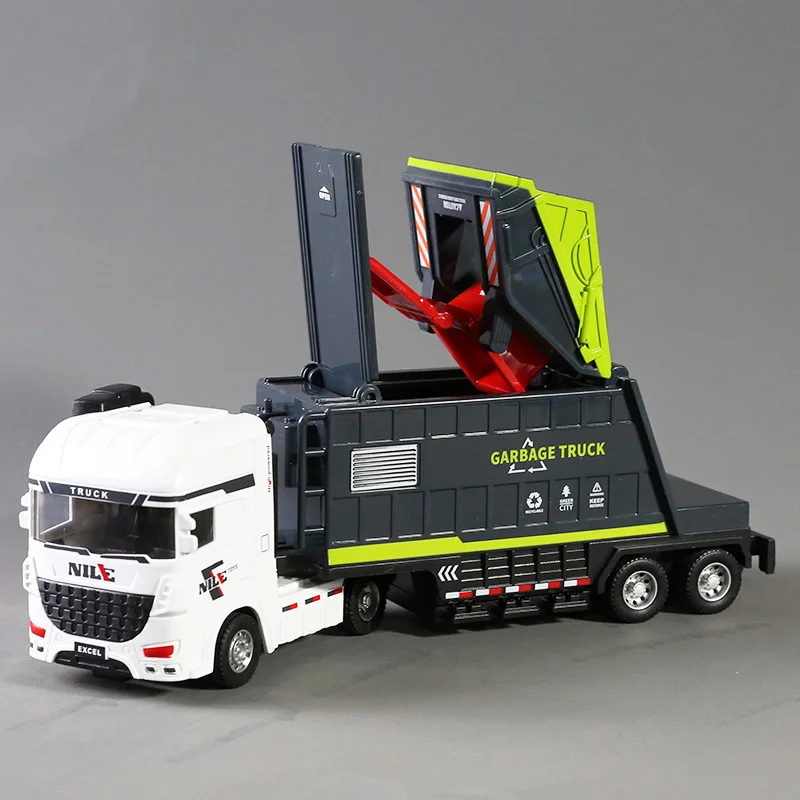 

Новый городский мусоровоз, автомобиль, игрушка, имитация сортировки мусора, санитарная уборка дорог, подметальная машина, модель автомобиля, креативный детский подарок