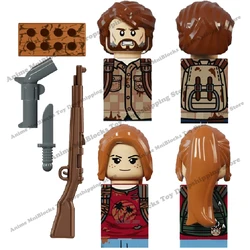 Bloques de construcción de película The Last of Us para niños, juguetes de ensamblaje de figuras de Anime horribles, Joel Ellie, Mini juguete de acción, regalos de cumpleaños