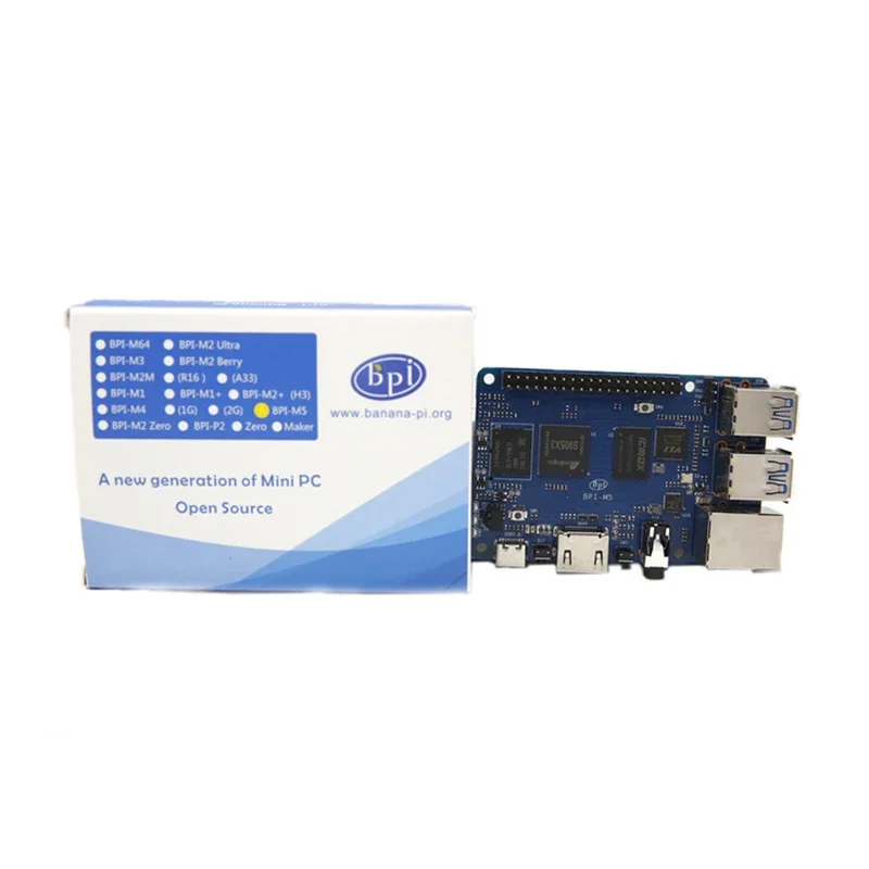 Placa Banana PI BPI M5 Amlogic S905X3 Quad-core Cortex-A55 (2,0xxGHz) Processador 4GB LPDDR4 e 16G Circuitos de Memória eMMC