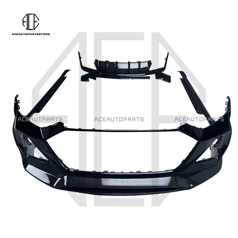 FULI RS6 Style Front bumper Rear bumper Front lip Side skirts For Audi C8 BODY KIT