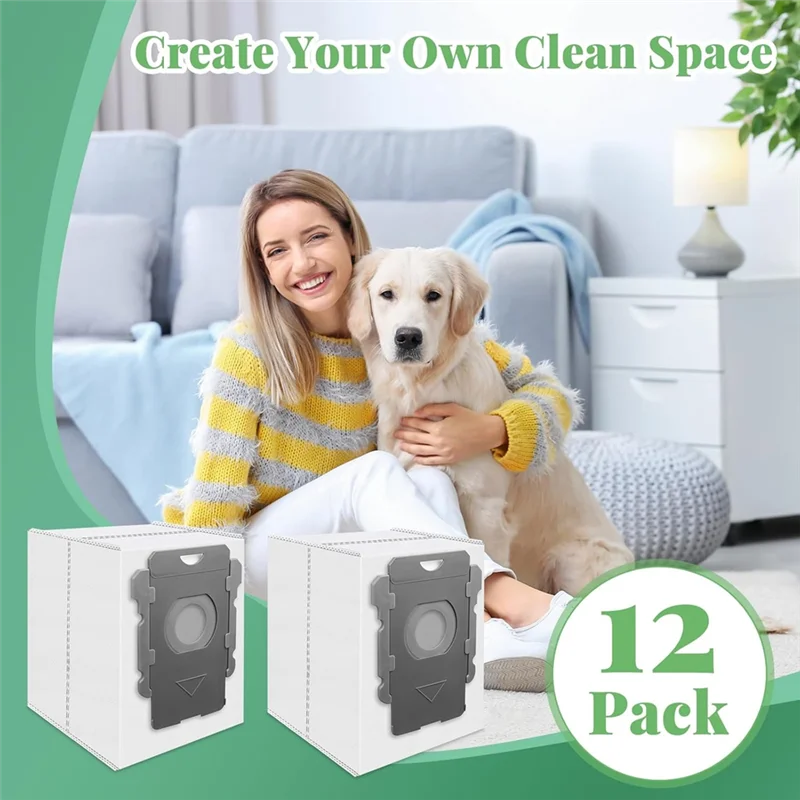 Сменные вакуумные пакеты BAAD для Irobot Roomba I7+, I8+, I3+, I4+, I5+, I6+, I1+, S9+, S9 Plus, I, S, J, Essential Series