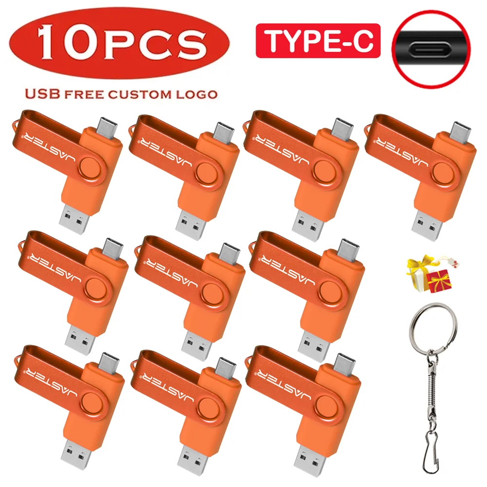 jaster-10-個ロット-usb-フラッシュドライブ-2in1-otg-ペンドライブ高速-type-c-usb-スティック外部ストレージ-64-ギガバイト-32-ギガバイトウェディングギフト-u-ディスク