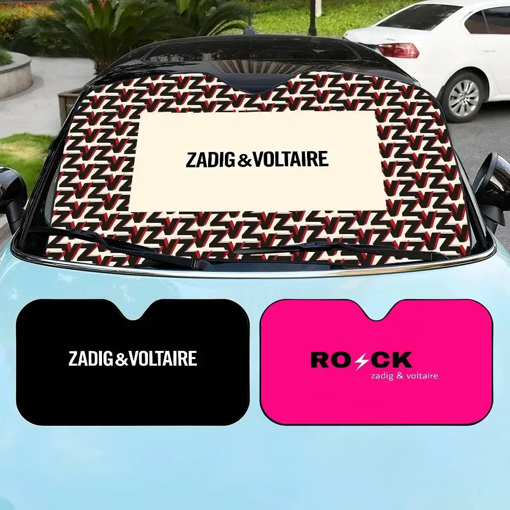 

Fashion Z-Zadig And V-Voltaire Car Windshield Foldable Sun Shade Cover Block Reflector Portable Breathable Anti UV Protector