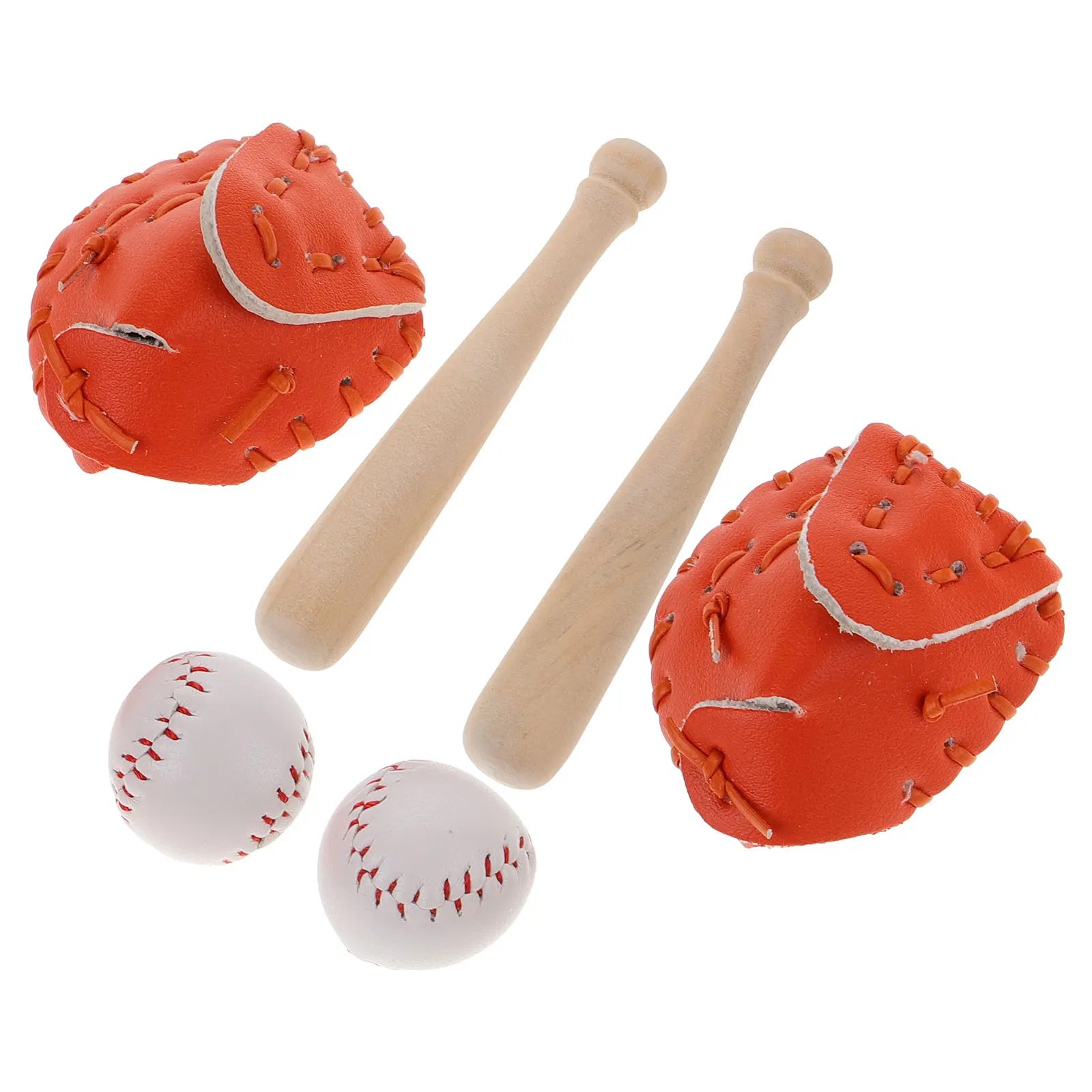 2 Zestawy Pokrowce na Piłki Baseballowe i Softballowe Miniaturowy Domek Zabawka Dom dla Lalek Akcesoria Sportowe Narzędzie