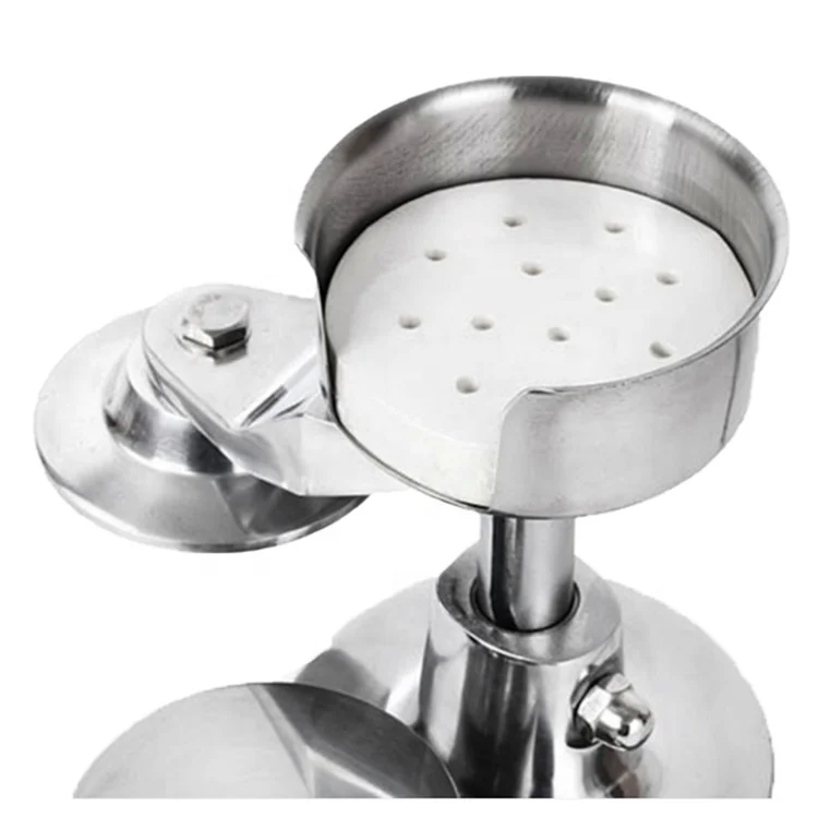 تصميم جديد همبرغر برغر رغيف اللحم صانع باتي تشكيل آلة الأسماك الدجاج اللحوم فطيرة السابقة دليل برغر آلة صنع باتي #2