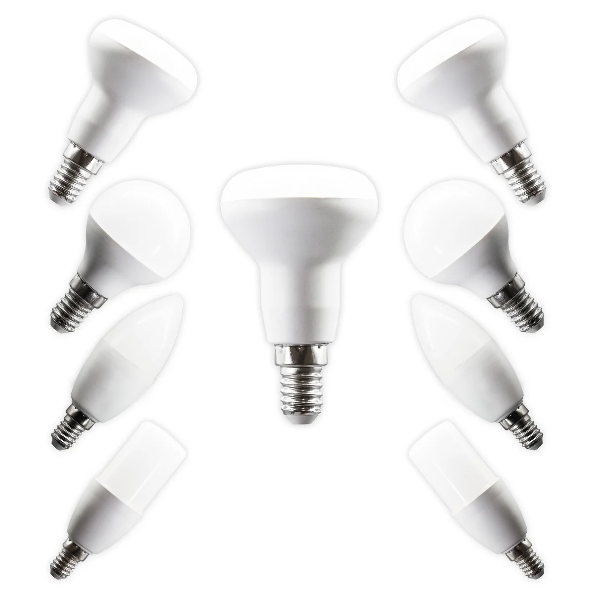 8pcs Hight Lifespan E14 LED Bulb Lamps G45 C37 T37 R50 3W 6W 7W 9W  AC220V-240V No Flicker RA80+ Lighting for Home Bedroom Bulbs