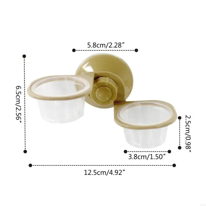 KXRA Suction Cup for Frog Feeder Feeding Water Bowl Escape Proof Worm Dish Feeder Bowl Acces