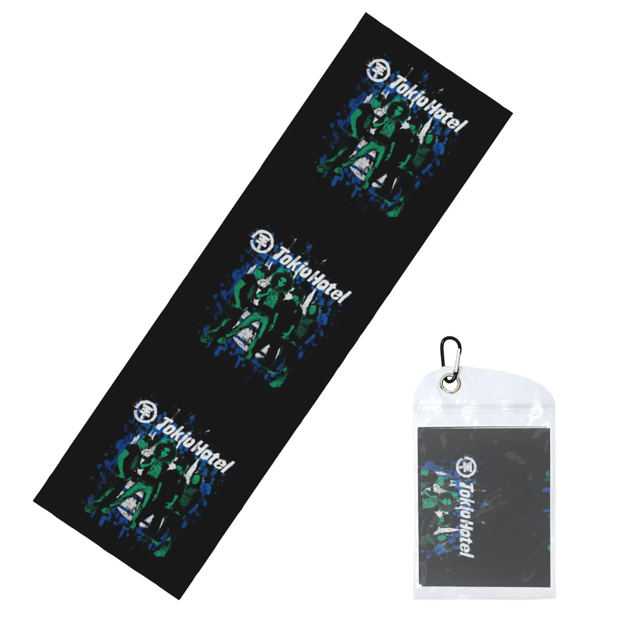 Tokyo Hotel Bill Kaulitz Rock Band Cold Exercise Towel  Yoga And Fitness Running Outdoor Activities Travelling Camping Towels