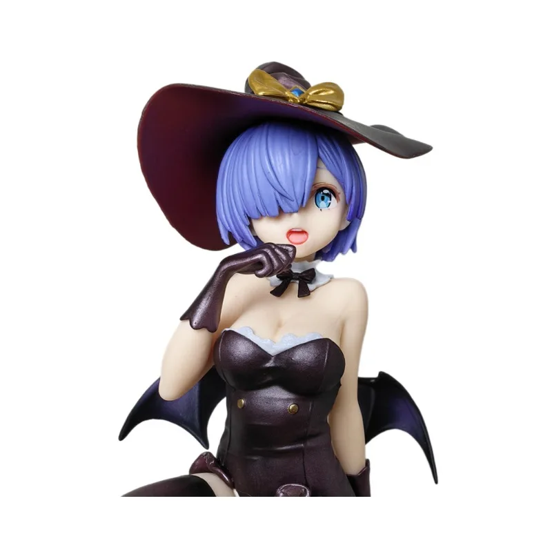 Re:Zero Rem Halloween Magic Night Enchantress 18 cm Anime-Actionfigur Statue für Desktop-Dekoration, Sammlerstück, Geschenk