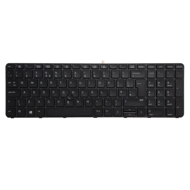 NEW UK Laptop Keyboard For HP Probook 650 G2 655 G2 450 G3 455 G3 470 G3 450 455 470 G4 black backlit with Pointer