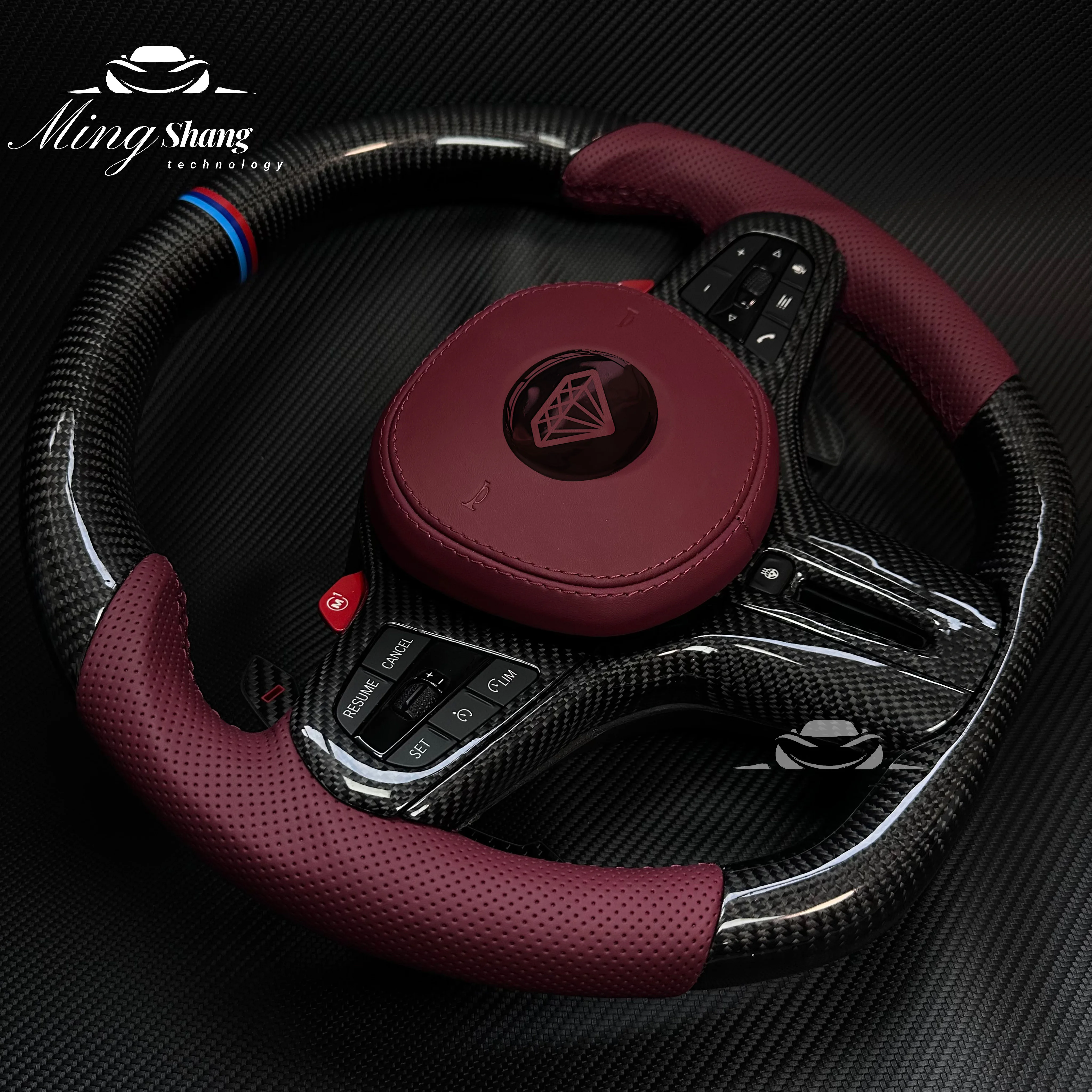 

Custom Leather Carbon Steering Wheel for BMW Upgrade Fit for F30 F10 M3 M5 M6 M2 M4 X5 X6 G30 G20 G38 G31 - Automobile Accessori