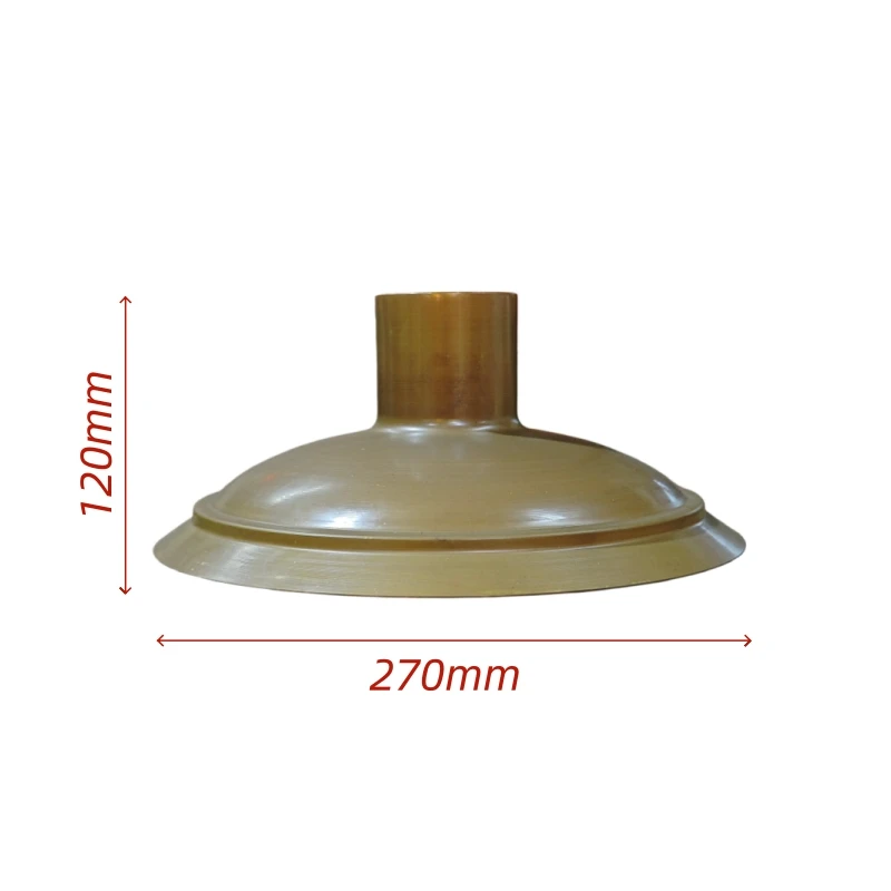 270mm x 120mm Copper Lampshade – Unfinished Blackened Raw & Polished Finish Options
