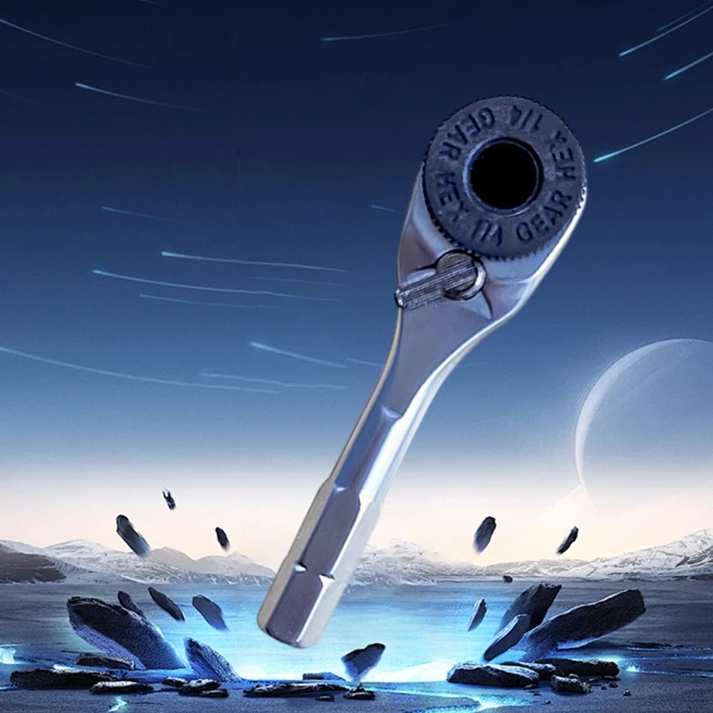 1/4”Ratchet Wrench 6.35mm Screwdriver Hex Torque Wrenches EDC Tool Wrench 1/4 Screwdriver Rod Quick Socket Wrench Hand Tools image 6