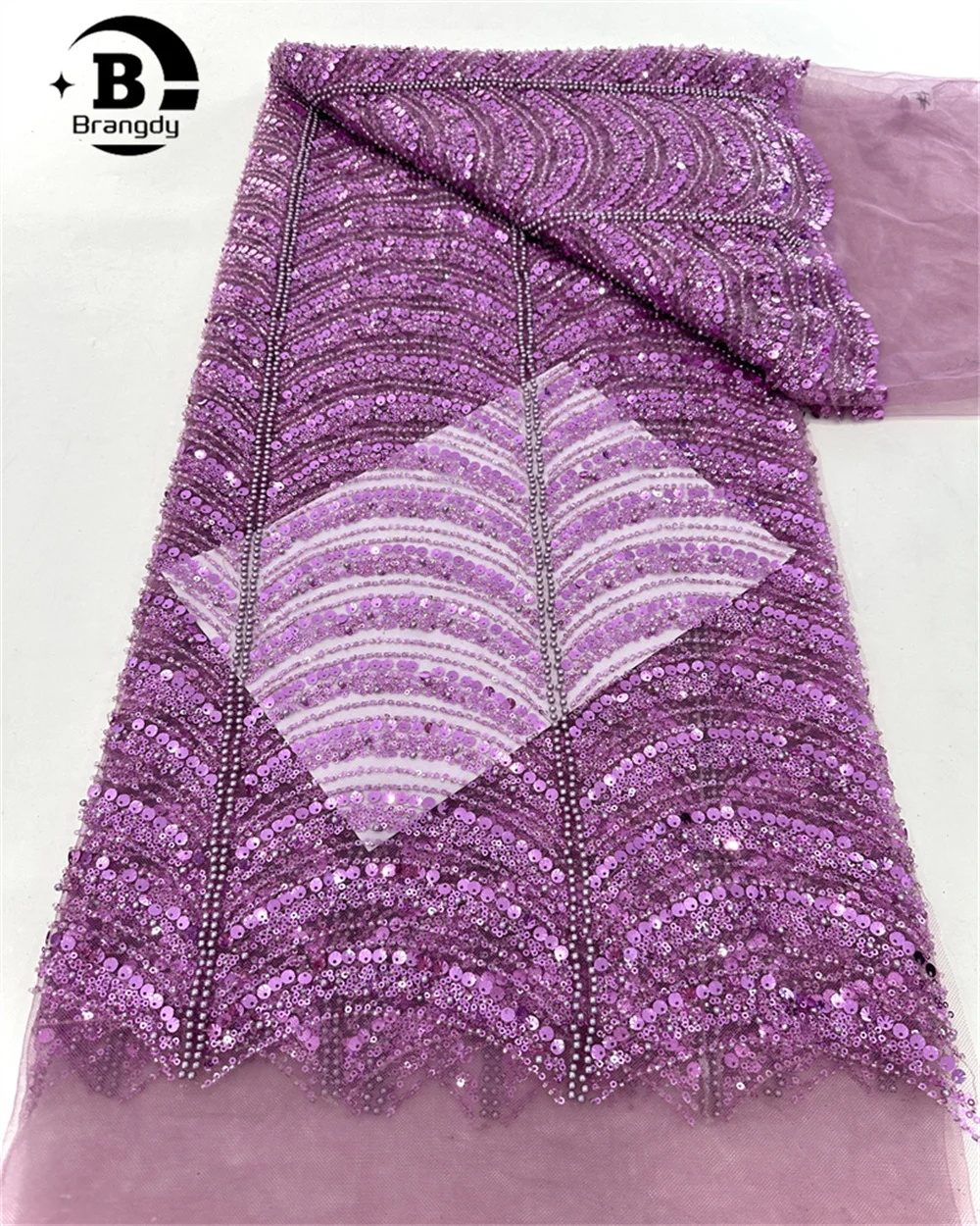 

Luxurious Nigerian African Beaded Lace Fabric 2025 High Quality Sequins Embroidery African French Lace Fabric For Sewing Dresses