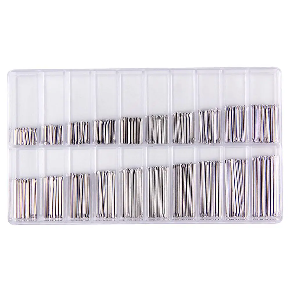 

300 Pcs Watch Pin Screws Stainless Steel Replaceable Silver Professional Parts Long Use Repair Tool Watch Band Accessories