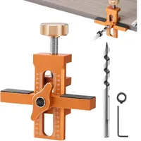 2 In1 Woodworking Cabinet Door Installation Jig Quick Positioning Panel Installation Rebounding Device Drilling Woodworking Tool