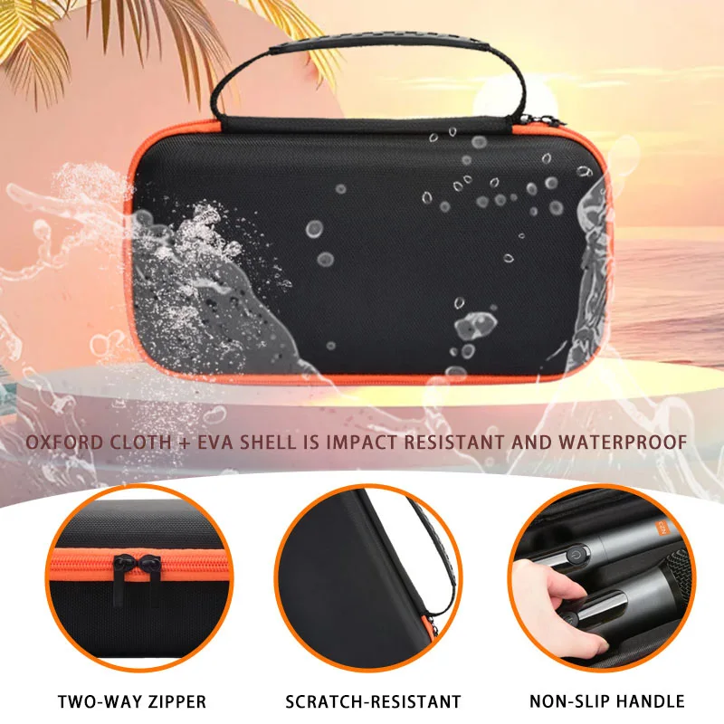 For JBL Dual Wireless Microphone System Wireless Mic Protective Case,Wireless Mic Box,Universal Handheld Dual Mic Travel Bag