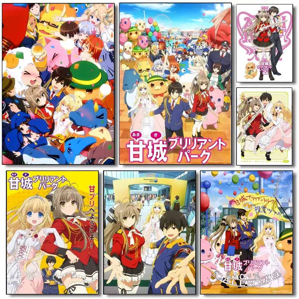 A-Amagi Brilliant Park Poster Wall Art Print Art Suitable For Living Room Bedroom Bar Parlor Home Decoration Gift