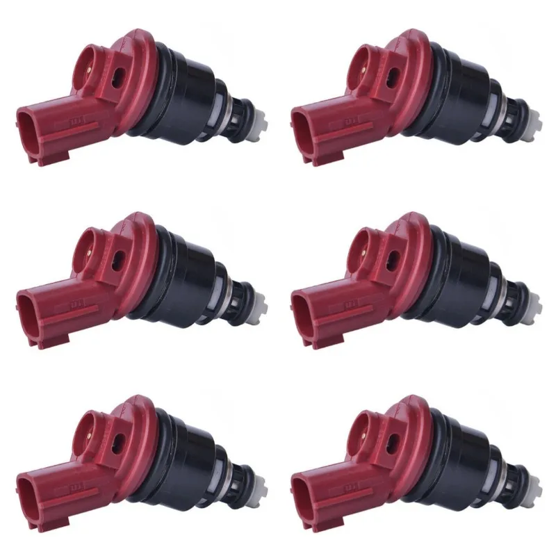 6PCS Fuel Injectors Nozzle 16600-96E01 For Nissan Altima Sentra Maxima 200SX 240SX Infiniti Q45 J30 G20 1991-2001  1660096E01
