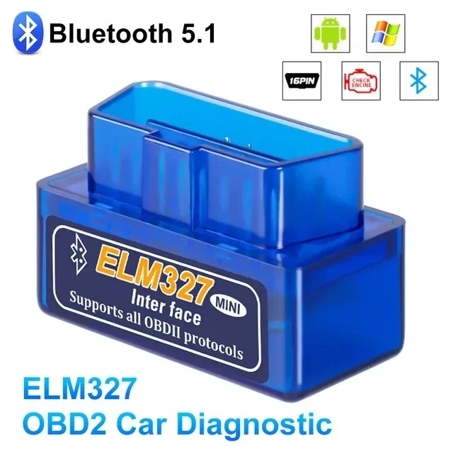 Mini Bluetooth ELM327 V2.1 V1.5 Auto OBD Scanner Code Reader Tool Car Diagnostic Tool Super ELM 327 For Android OBDII Protocols
