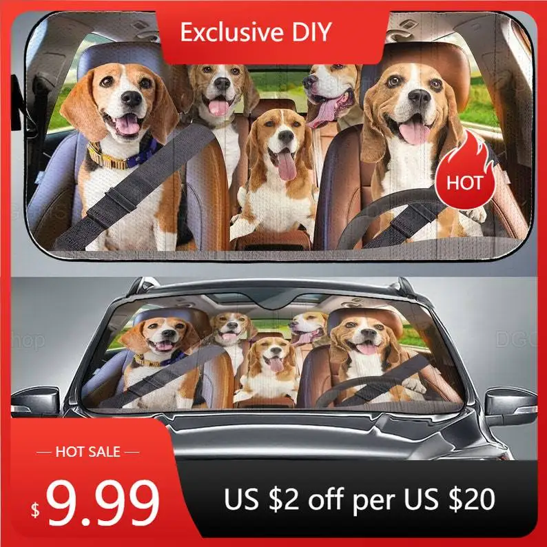 

Beagle Car Sunshade, Beagle Car Decoration, Beagle Lover, Car Auto Sun Shade, Gift For Him, Funny Beagle Sunshade, Beagle Decor