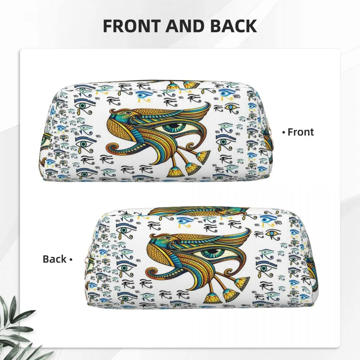 Eye Of Horus Ancient Egypt Egyptian Sacred Protection Pencil Cases for Student School Pen Box Pencil Bag Pencil Pouch Pen Holder